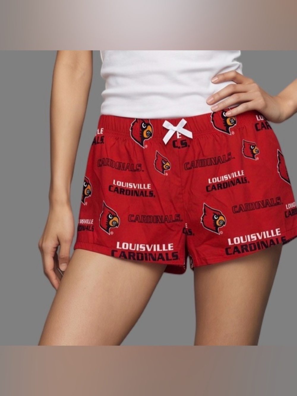 SIDELINE APPAREL Red Black Graphic tank an shorts Louisville Cardinal Sleepwear - Picture 3 of 11